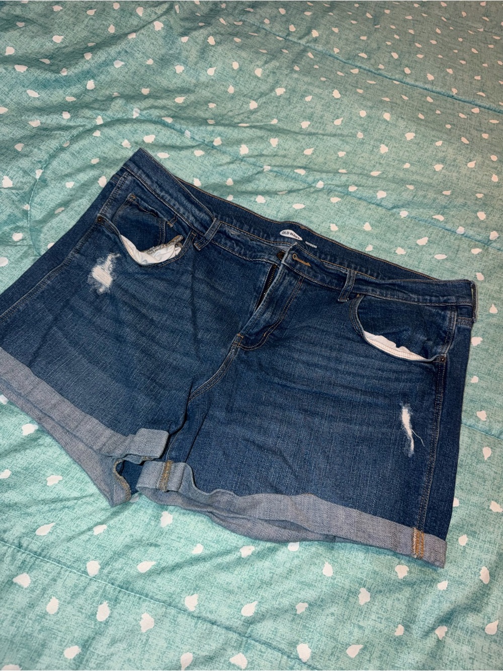 Sz 16 Dark Wash Denim Roll-Cuff Women's Shorts. MUST BE BUNDLED